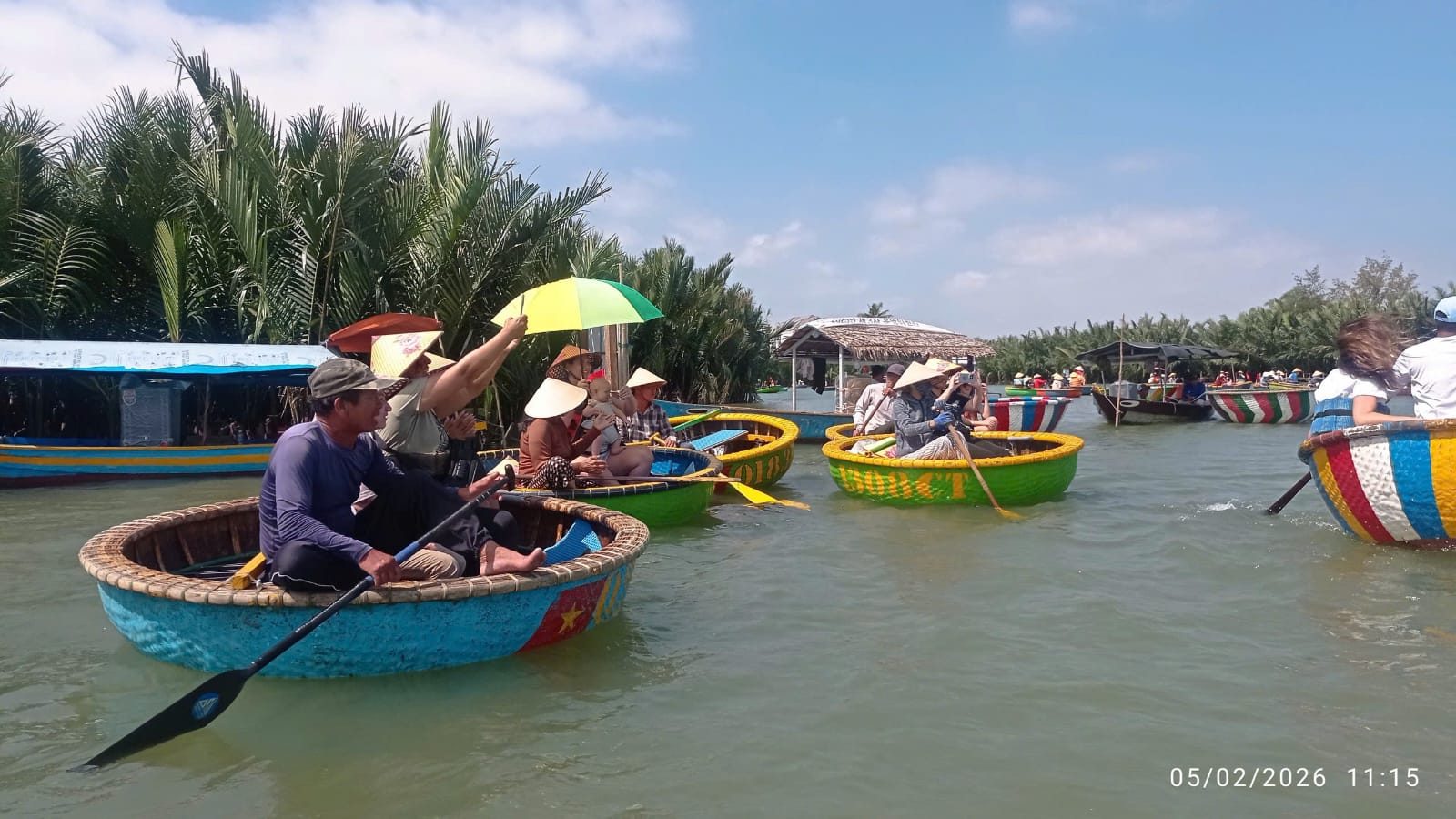 Basket boats on the coconut palm river — a classic Hoi An adventure